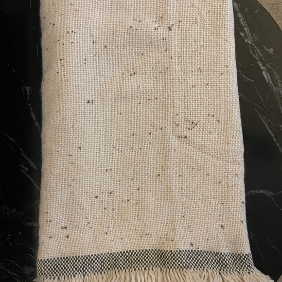 BRAND NEW Threshold Woven Striped Border Nep Throw Blanket with Fringes - Picture 2 of 4